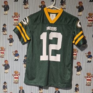 Green Bay Packers Aaron Rodgers 12 NFL Kids Jersey Medium 8